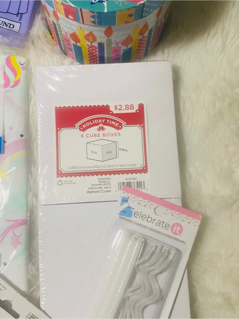 3-2-1 Party Pastel Purple Tablecover and Party 21 Set Unicorn Rainbow